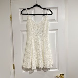 Lulu’s White Lace Mini Dress
